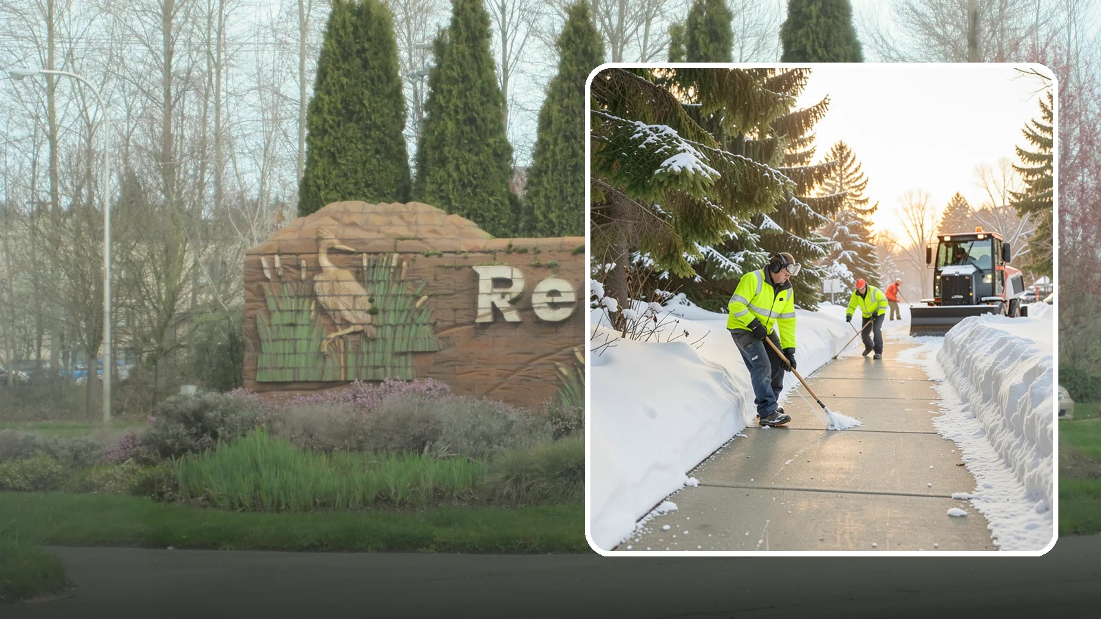 Public Sidewalk Clearing in Renton, King County, WA - We keep the public sidewalks fronting your property clear to meet local ordinances and protect pedestrians.