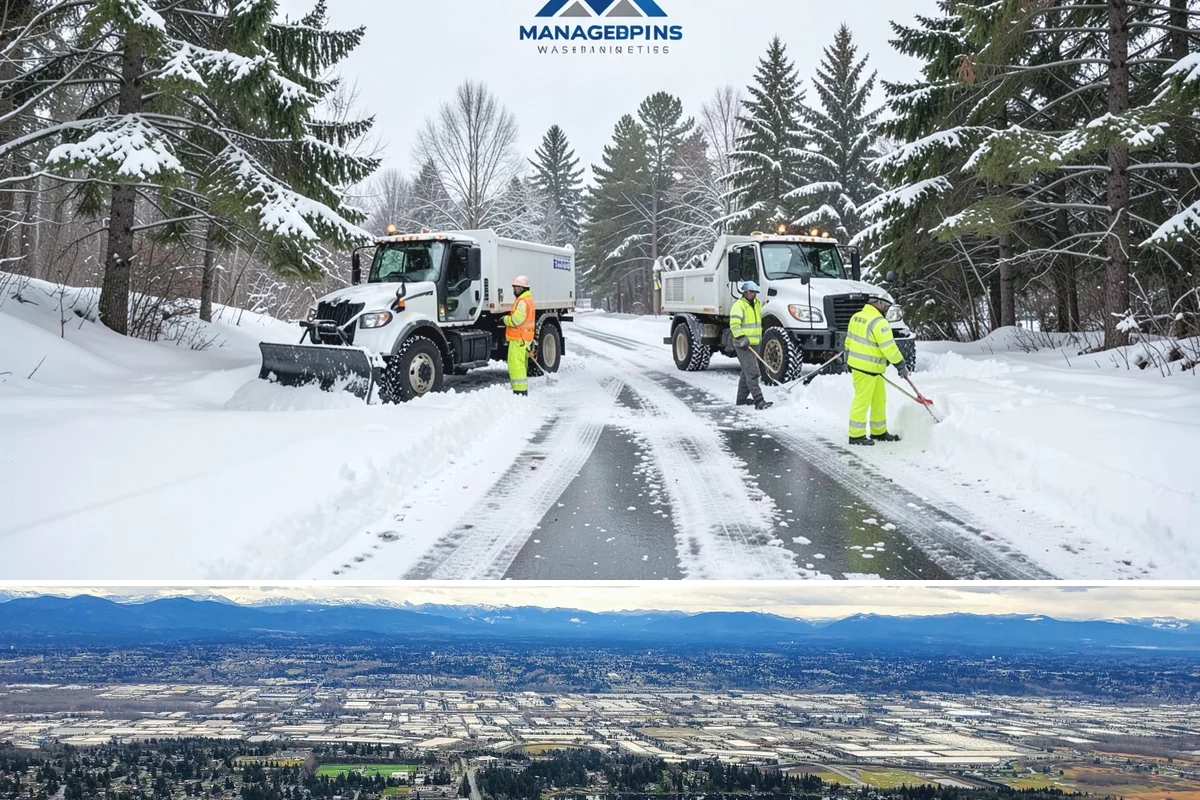Public Sidewalk Clearing in SeaTac, King County, WA - Public sidewalk clearing is required after every snowfall through the winter season.