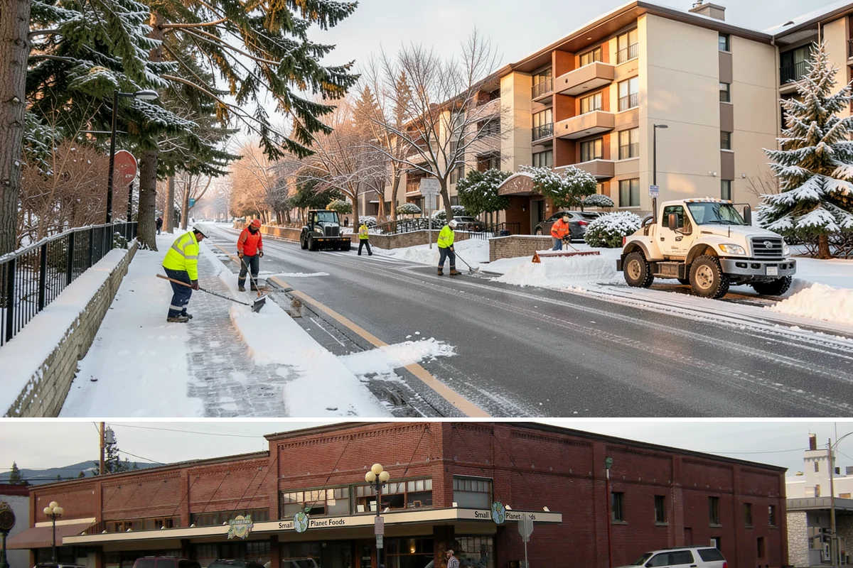 Public Sidewalk Clearing in Sedro-Woolley, Skagit County, WA - Public sidewalk clearing is required after every snowfall through the winter season.