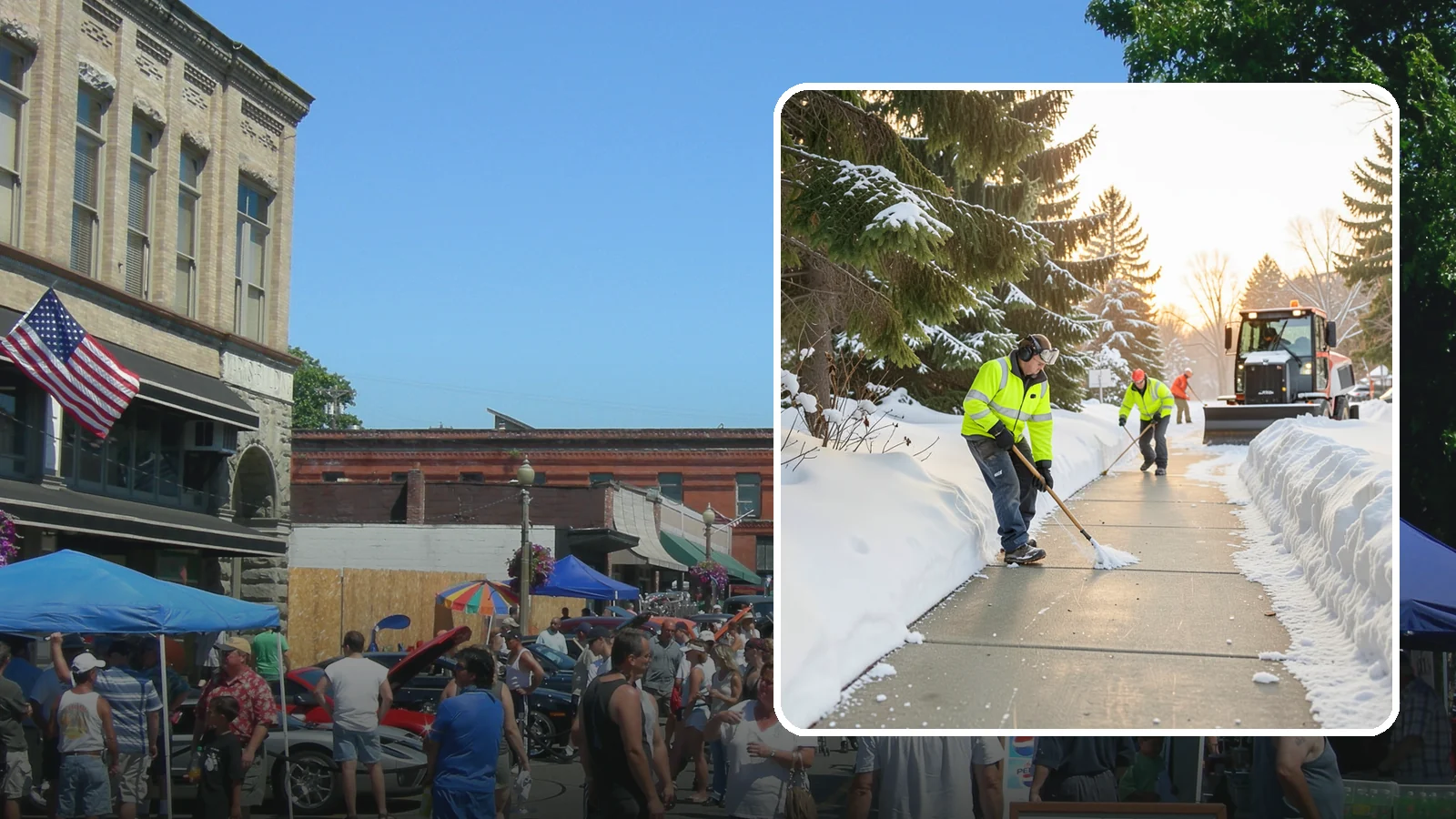 Public Sidewalk Clearing in Snohomish, Snohomish County, WA - We keep the public sidewalks fronting your property clear to meet local ordinances and protect pedestrians.