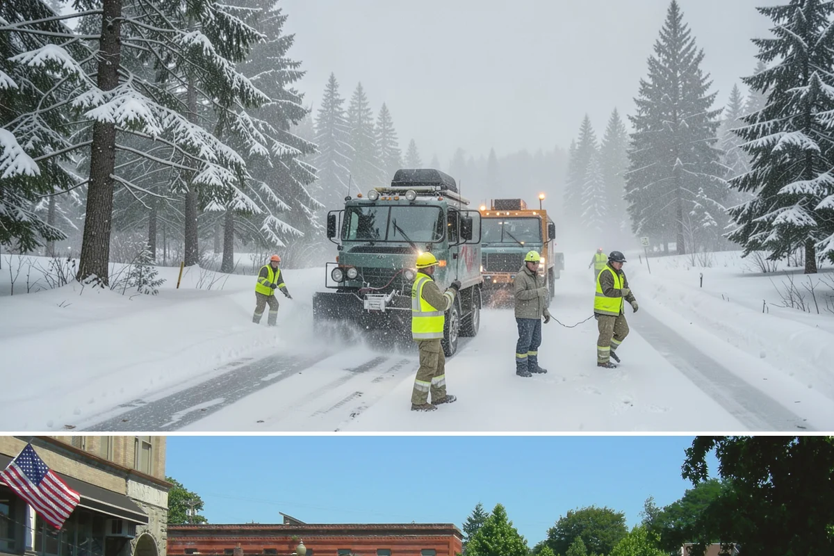 Public Sidewalk Clearing in Snohomish, Snohomish County, WA - Public sidewalk clearing is required after every snowfall through the winter season.