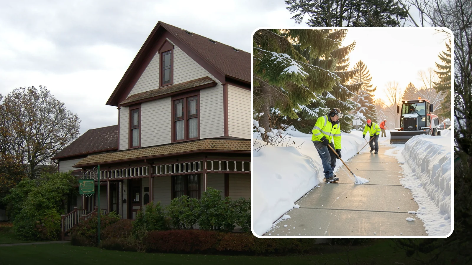 Public Sidewalk Clearing in Sumner, Pierce County, WA - We keep the public sidewalks fronting your property clear to meet local ordinances and protect pedestrians.