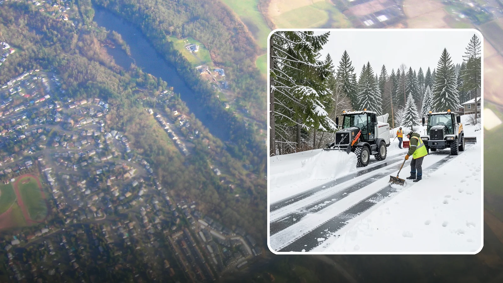 Ramp Snow Removal in Algona, King County, WA - Clearing of parking ramps and vehicle inclines where snow and ice make grade transitions dangerous for drivers.