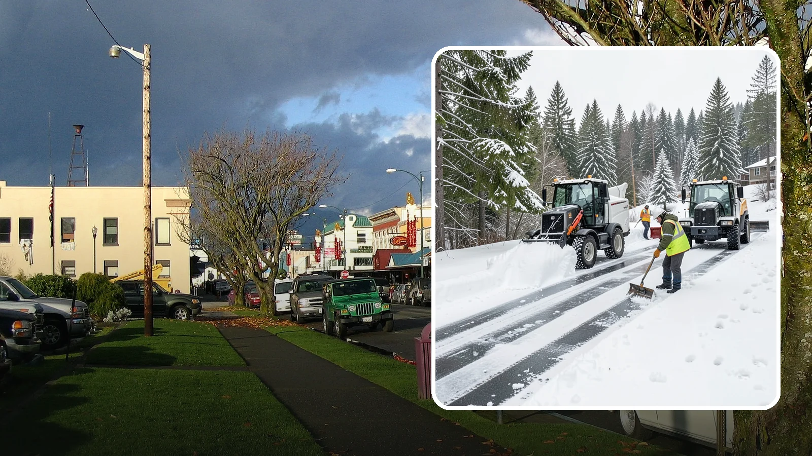 Ramp Snow Removal in Arlington, Snohomish County, WA - Clearing of parking ramps and vehicle inclines where snow and ice make grade transitions dangerous for drivers.