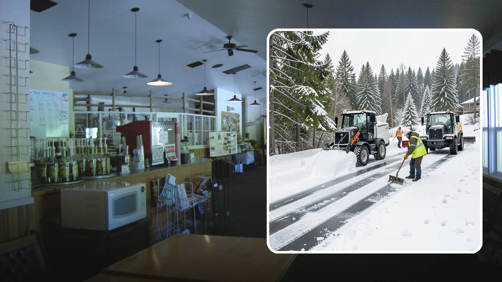 Ramp Snow Removal in Black Diamond, King County, WA - Clearing of parking ramps and vehicle inclines where snow and ice make grade transitions dangerous for drivers.
