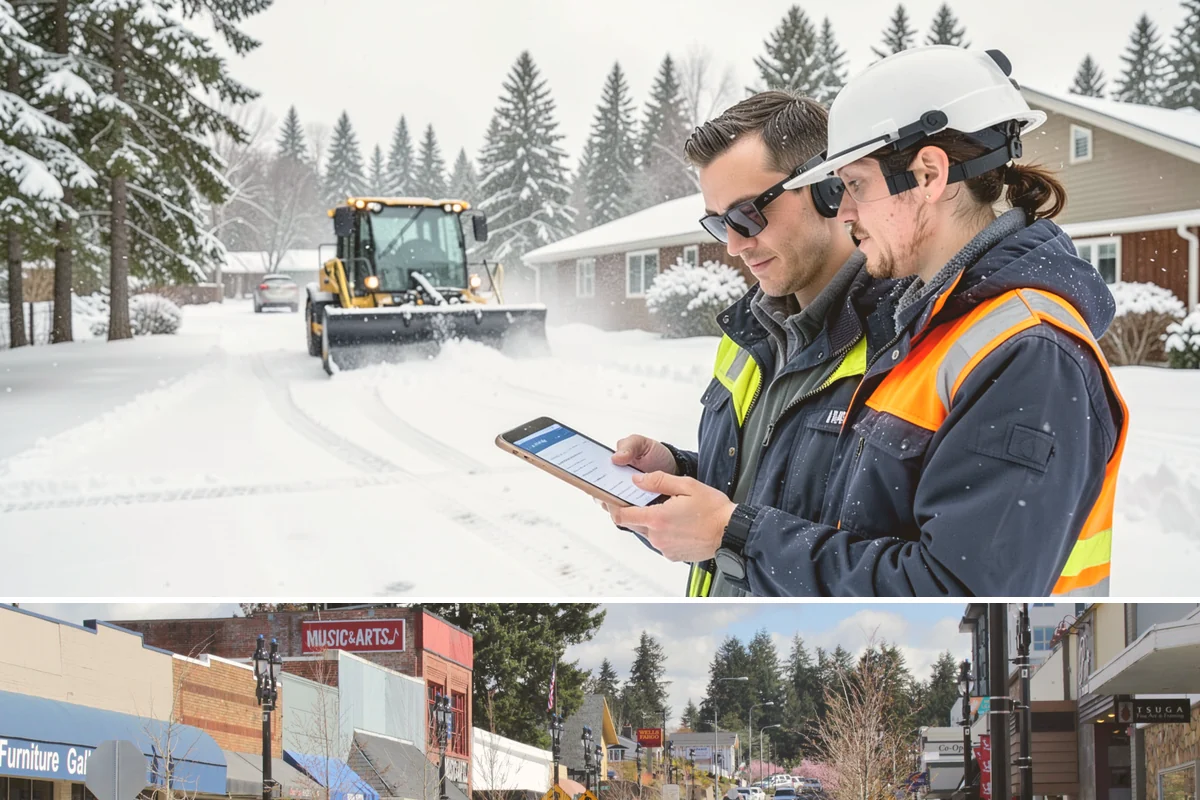 Ramp Snow Removal in Bothell, King County, WA - Keep ramps on active treatment throughout any freeze event, most common in the lowlands from December into February.