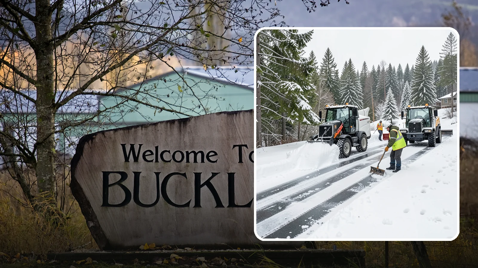 Ramp Snow Removal in Buckley, Pierce County, WA - Clearing of parking ramps and vehicle inclines where snow and ice make grade transitions dangerous for drivers.
