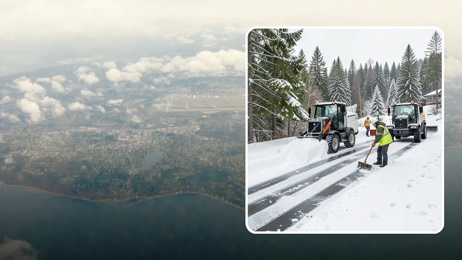 Ramp Snow Removal in Burien, King County, WA - Clearing of parking ramps and vehicle inclines where snow and ice make grade transitions dangerous for drivers.