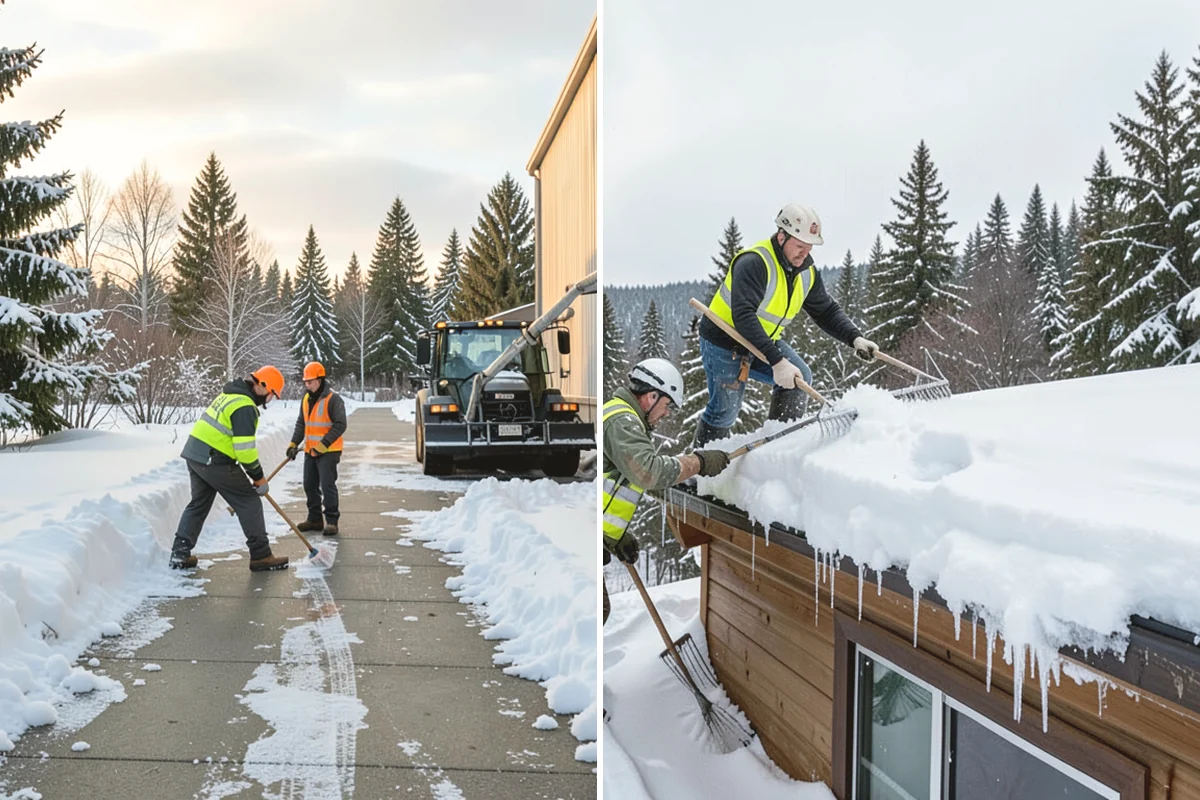 Ramp Snow Removal in Burien, King County, WA - Clear the full ramp surface from base to crest