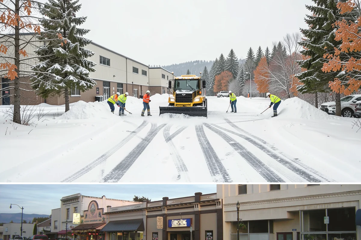 Ramp Snow Removal in Burlington, Skagit County, WA - Keep ramps on active treatment throughout any freeze event, most common in the lowlands from December into February.