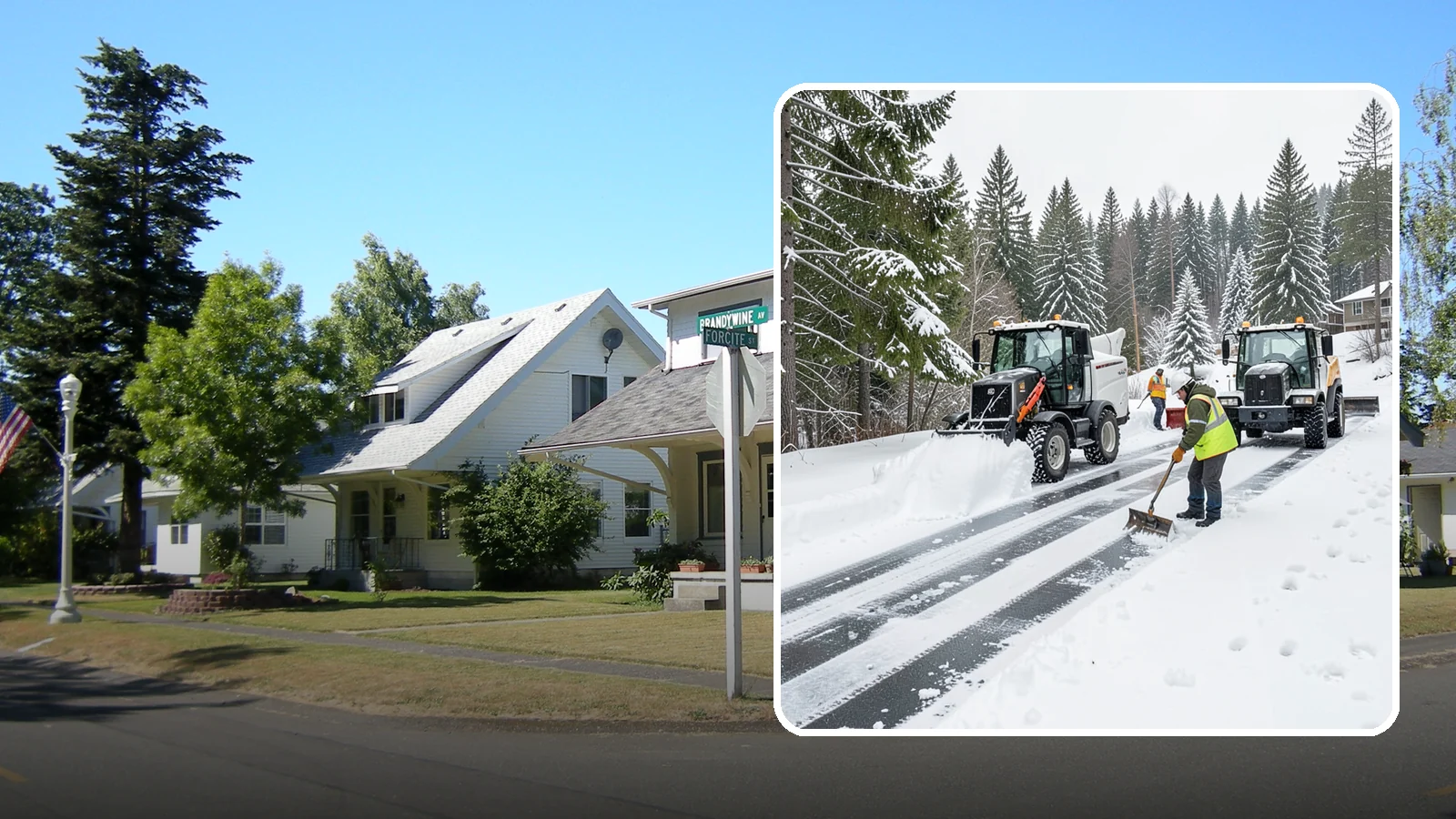Ramp Snow Removal in DuPont, Pierce County, WA - Clearing of parking ramps and vehicle inclines where snow and ice make grade transitions dangerous for drivers.