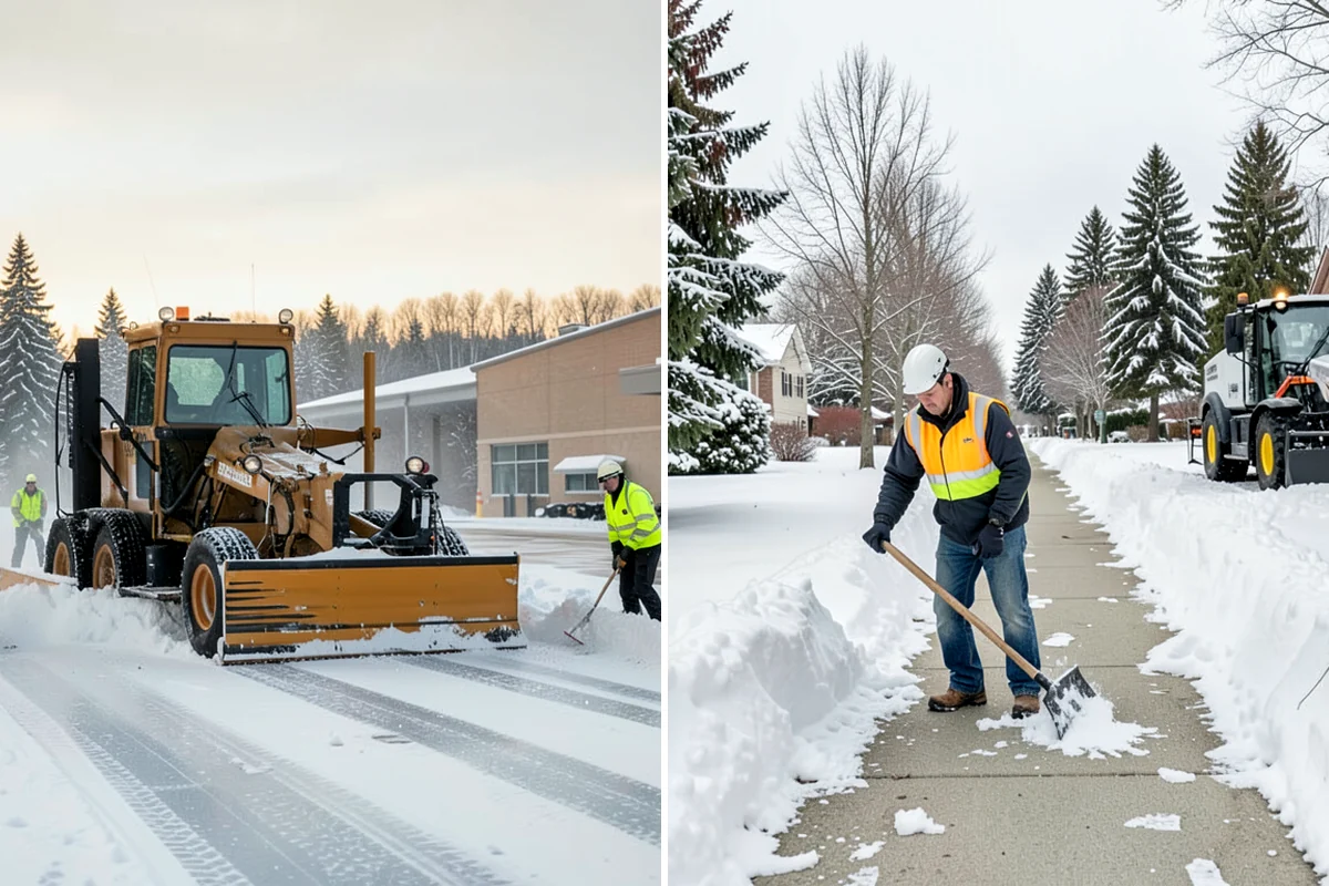 Ramp Snow Removal in DuPont, Pierce County, WA - Clear the full ramp surface from base to crest