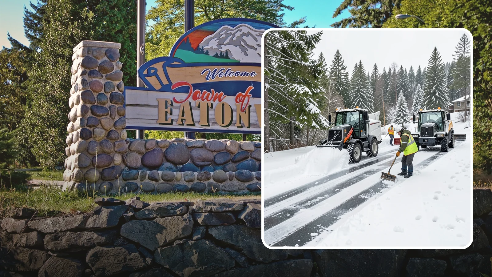 Ramp Snow Removal in Eatonville, Pierce County, WA - Clearing of parking ramps and vehicle inclines where snow and ice make grade transitions dangerous for drivers.
