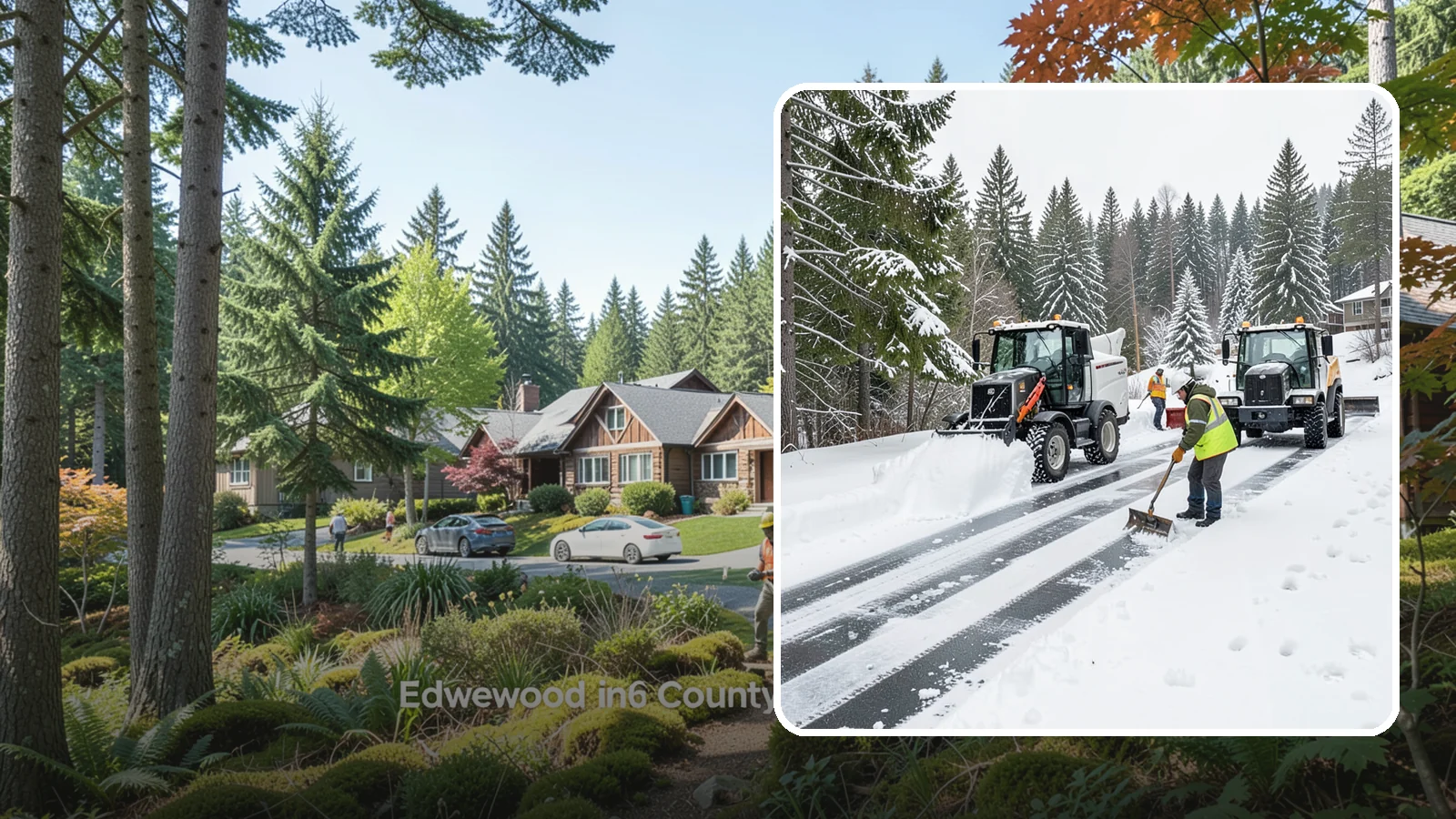 Ramp Snow Removal in Edgewood, Pierce County, WA - Clearing of parking ramps and vehicle inclines where snow and ice make grade transitions dangerous for drivers.