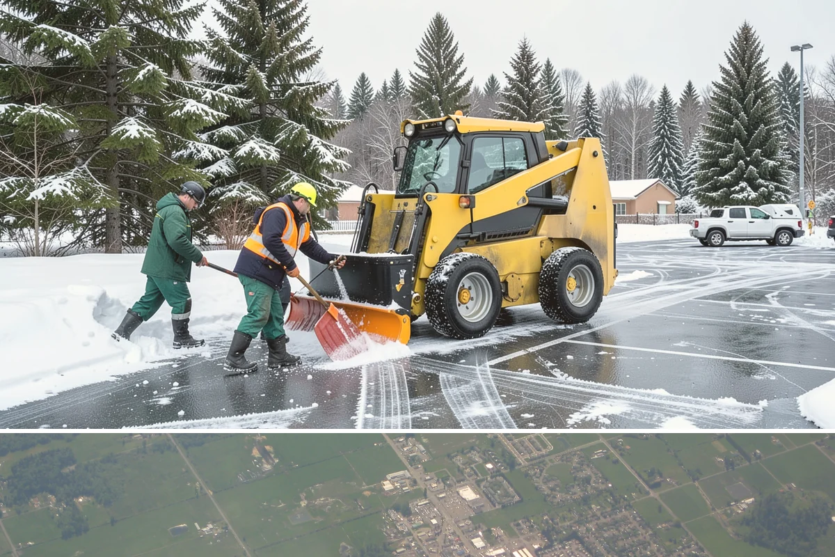 Ramp Snow Removal in Enumclaw, King County, WA - Keep ramps on active treatment throughout any freeze event, most common in the lowlands from December into February.