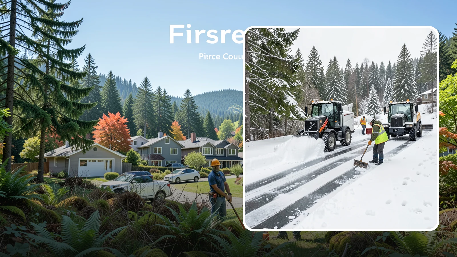 Ramp Snow Removal in Fircrest, Pierce County, WA - Clearing of parking ramps and vehicle inclines where snow and ice make grade transitions dangerous for drivers.