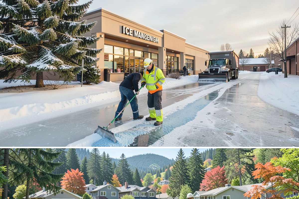 Ramp Snow Removal in Fircrest, Pierce County, WA - Keep ramps on active treatment throughout any freeze event, most common in the lowlands from December into February.