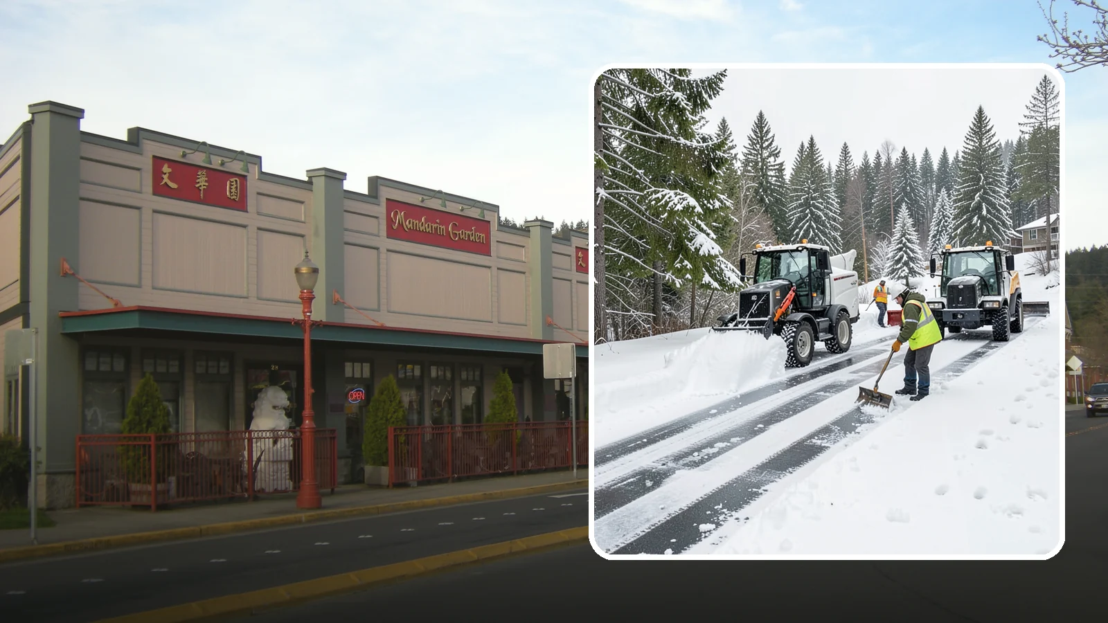 Ramp Snow Removal in Issaquah, King County, WA - Clearing of parking ramps and vehicle inclines where snow and ice make grade transitions dangerous for drivers.