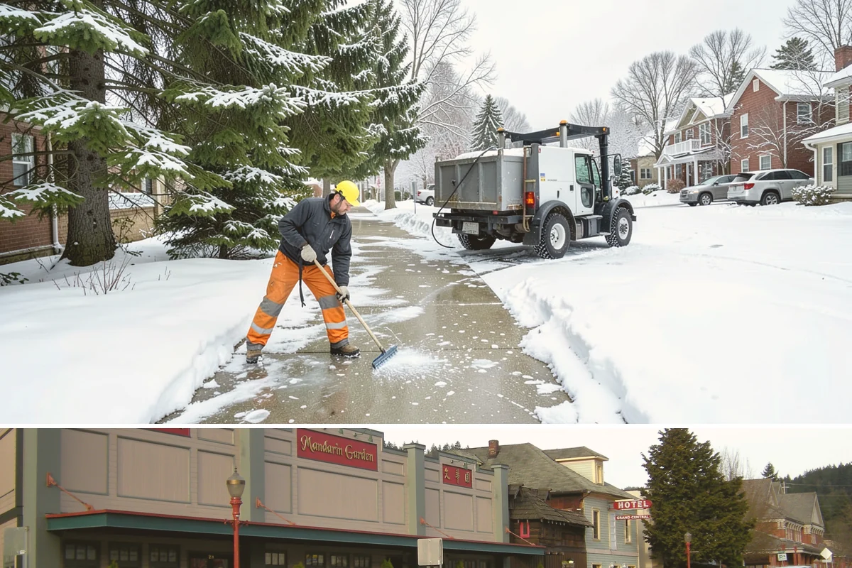 Ramp Snow Removal in Issaquah, King County, WA - Keep ramps on active treatment throughout any freeze event, most common in the lowlands from December into February.