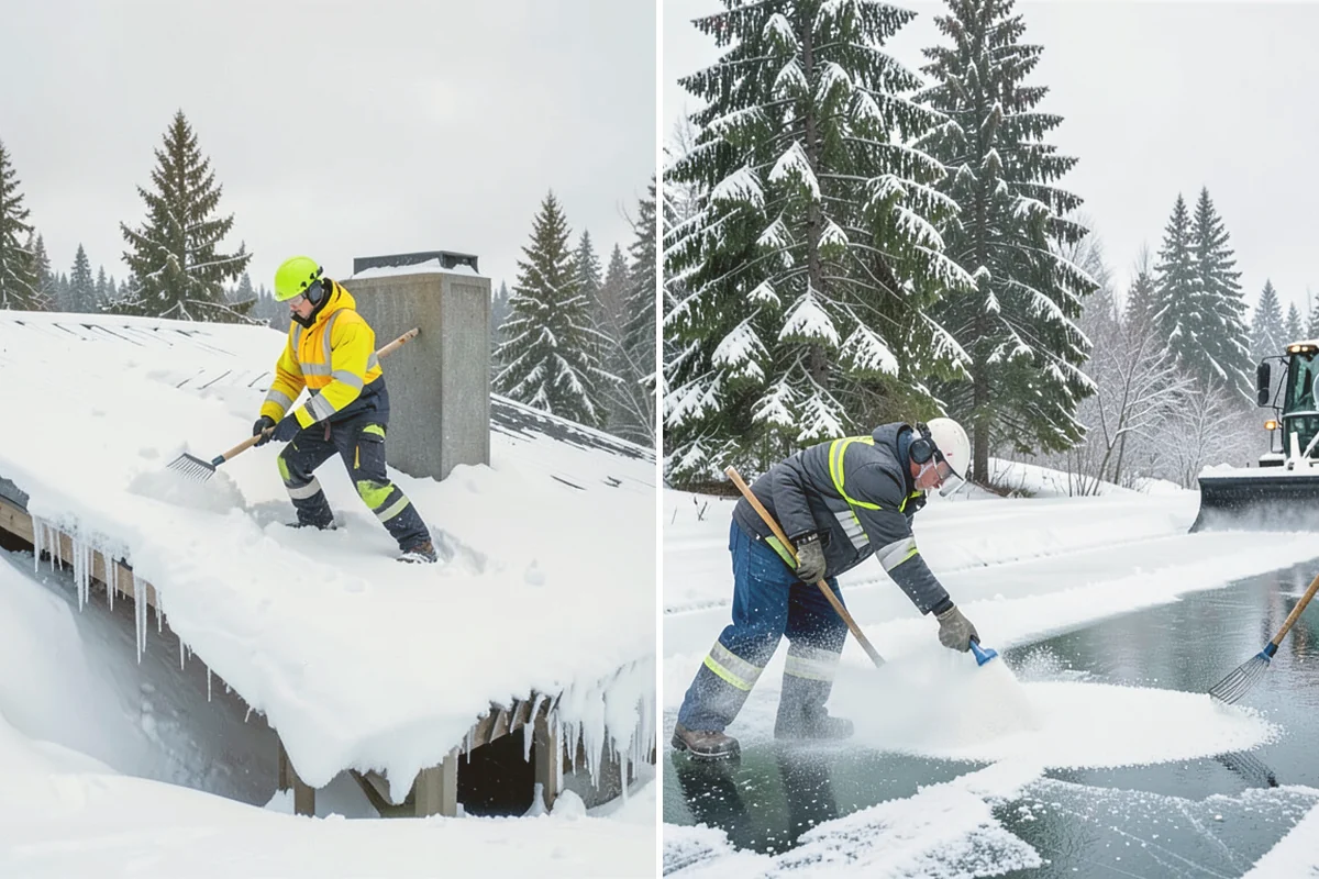 Ramp Snow Removal in Kent, King County, WA - Clear the full ramp surface from base to crest