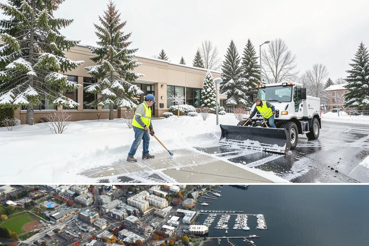 Ramp Snow Removal in Kirkland, King County, WA - Keep ramps on active treatment throughout any freeze event, most common in the lowlands from December into February.