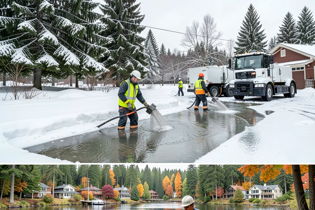 Ramp Snow Removal in La Conner, Skagit County, WA - Keep ramps on active treatment throughout any freeze event, most common in the lowlands from December into February.