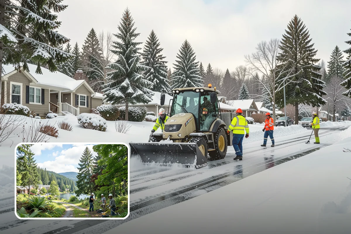 Ramp Snow Removal in Lake Forest Park, King County, WA - Restores traction on the steepest, highest-risk surfaces