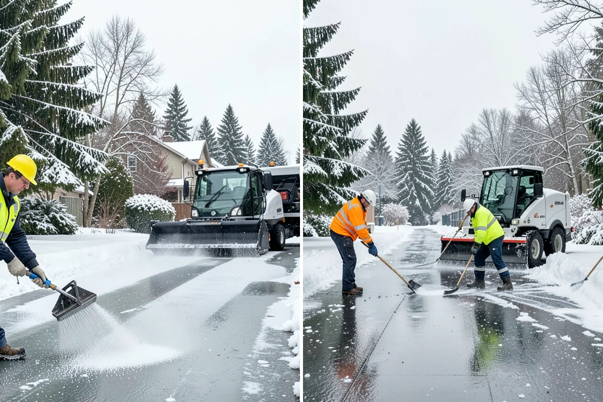 Ramp Snow Removal in Lake Forest Park, King County, WA - Clear the full ramp surface from base to crest