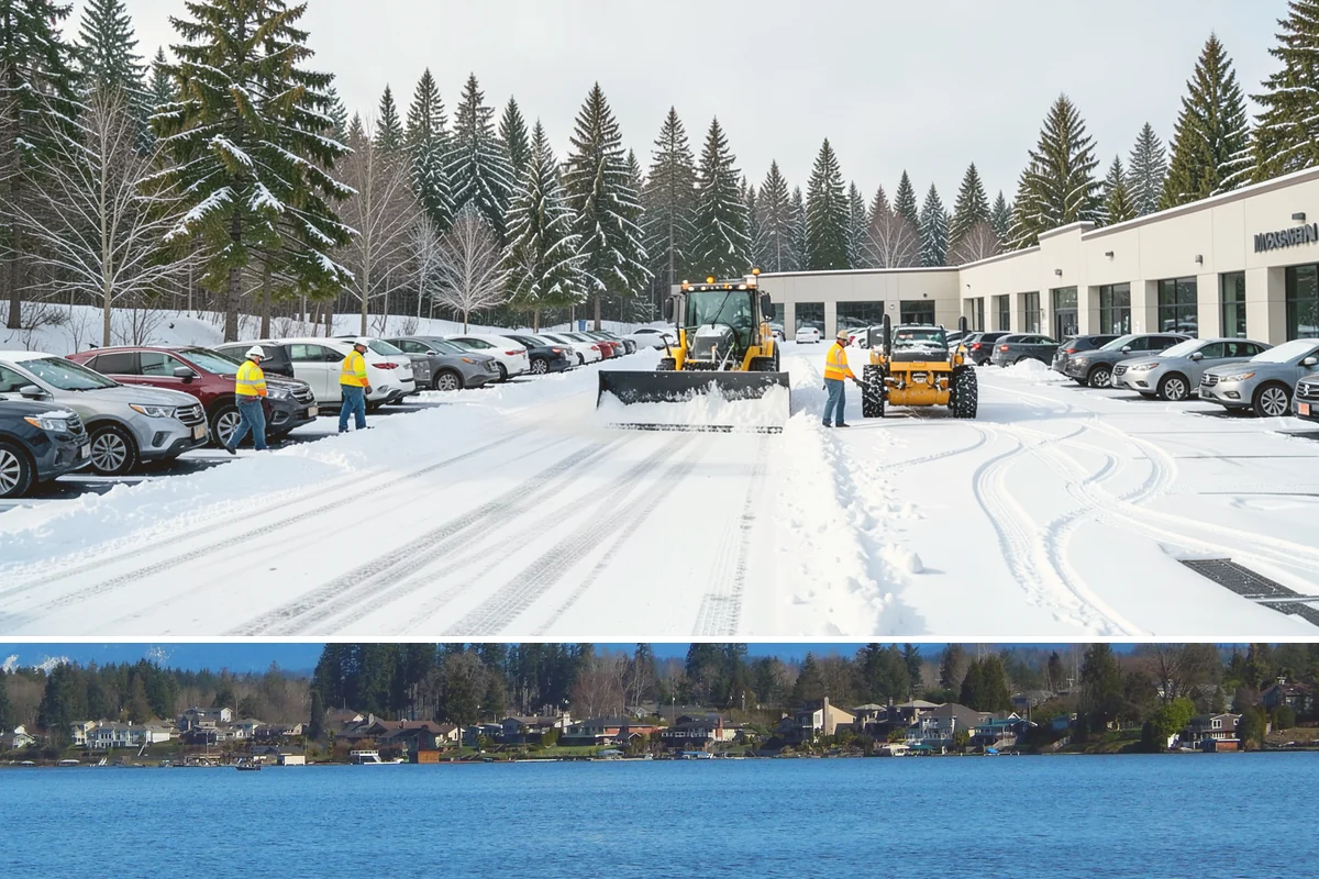 Ramp Snow Removal in Lake Stevens, Snohomish County, WA - Keep ramps on active treatment throughout any freeze event, most common in the lowlands from December into February.