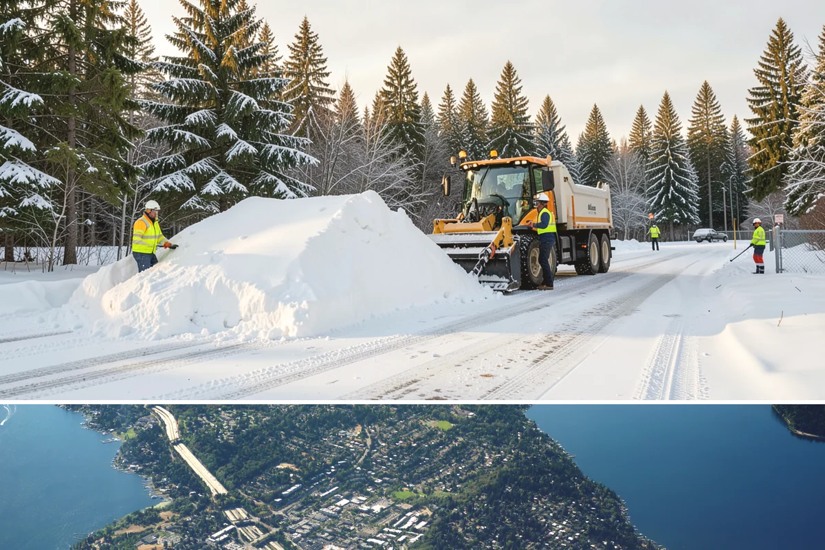 Ramp Snow Removal in Mercer Island, King County, WA - Keep ramps on active treatment throughout any freeze event, most common in the lowlands from December into February.