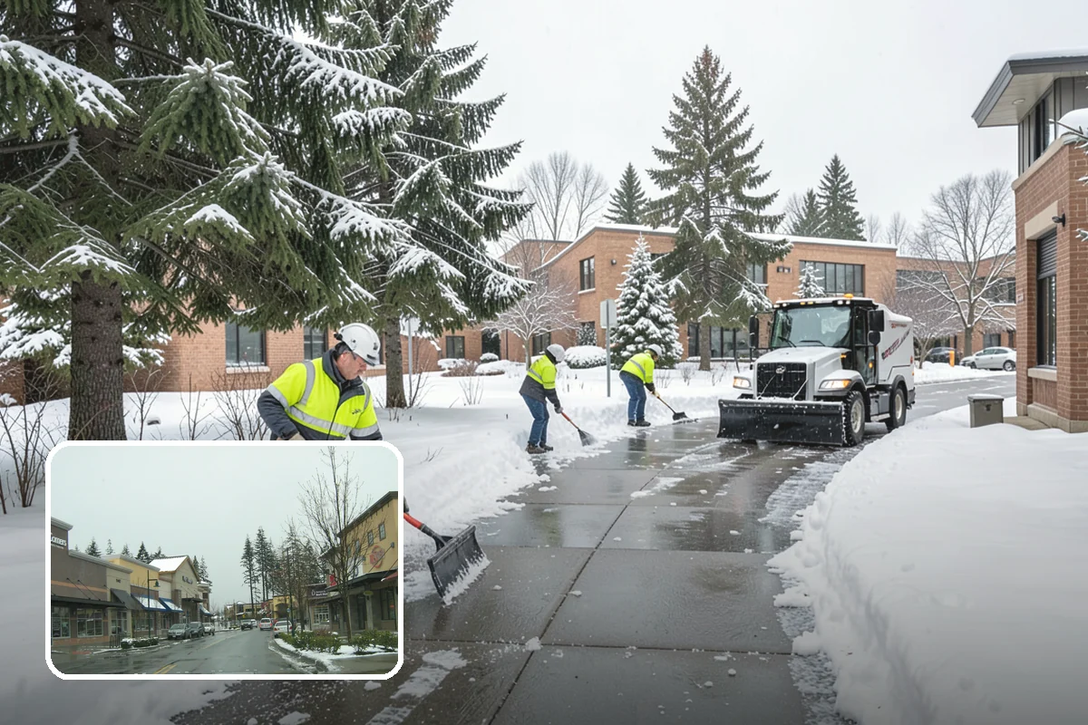 Ramp Snow Removal in Mill Creek, Snohomish County, WA - Restores traction on the steepest, highest-risk surfaces