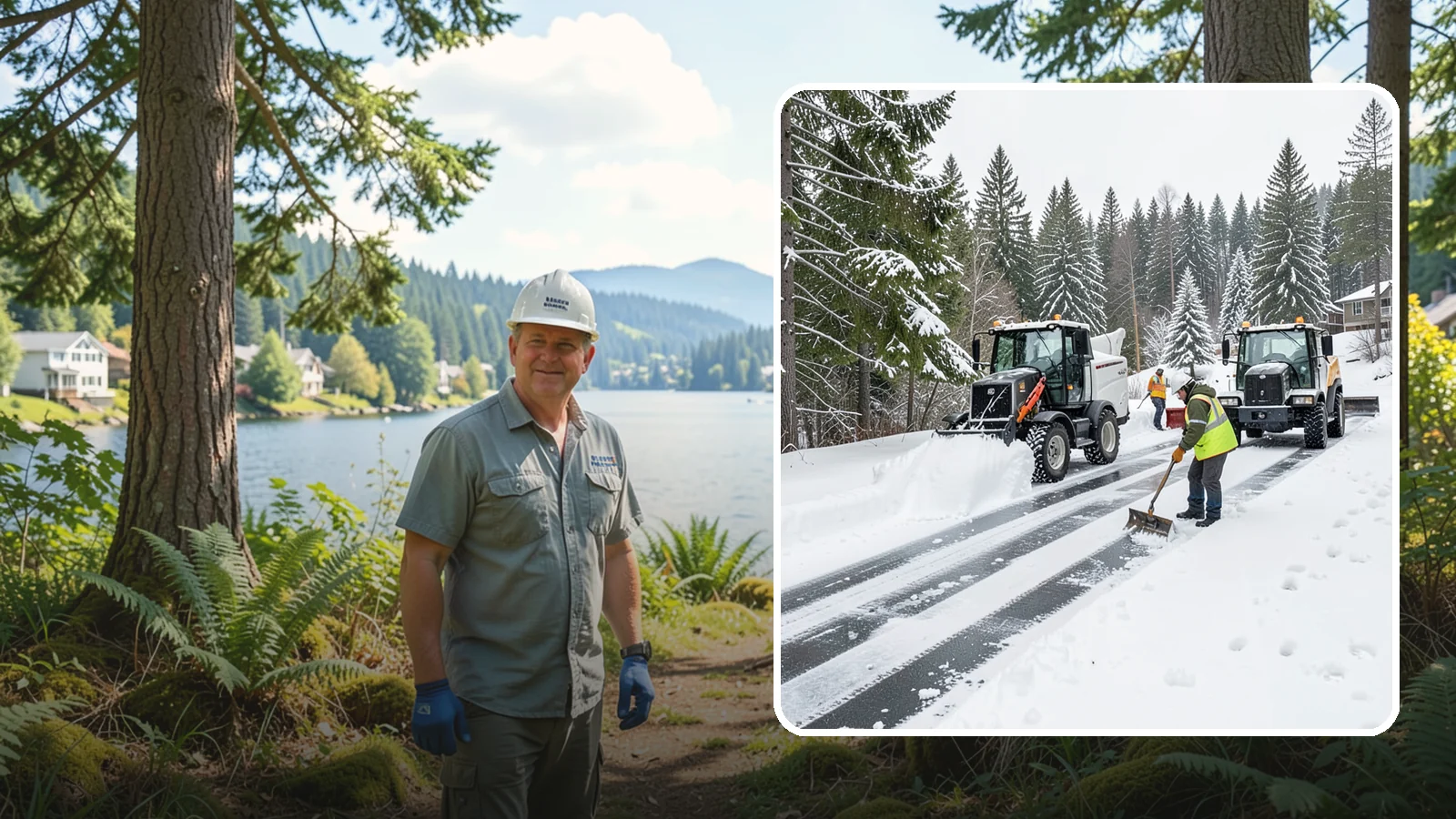 Ramp Snow Removal in Milton, King County, WA - Clearing of parking ramps and vehicle inclines where snow and ice make grade transitions dangerous for drivers.