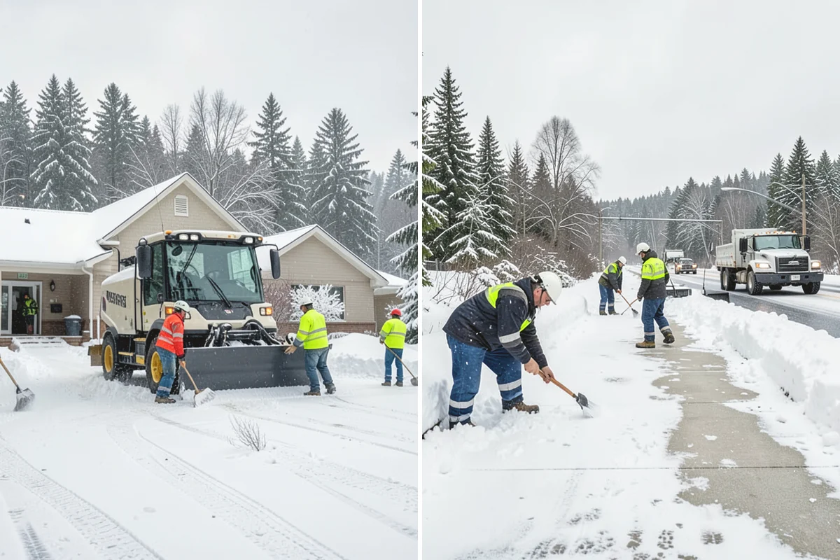 Ramp Snow Removal in Monroe, Snohomish County, WA - Clear the full ramp surface from base to crest