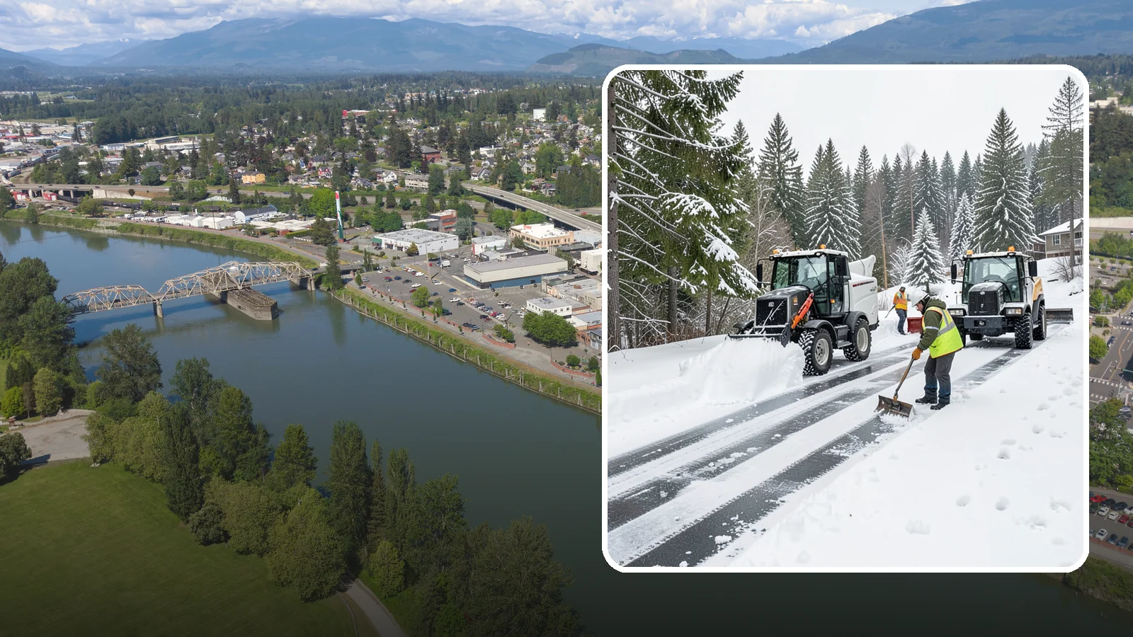 Ramp Snow Removal in Mount Vernon, Skagit County, WA - Clearing of parking ramps and vehicle inclines where snow and ice make grade transitions dangerous for drivers.