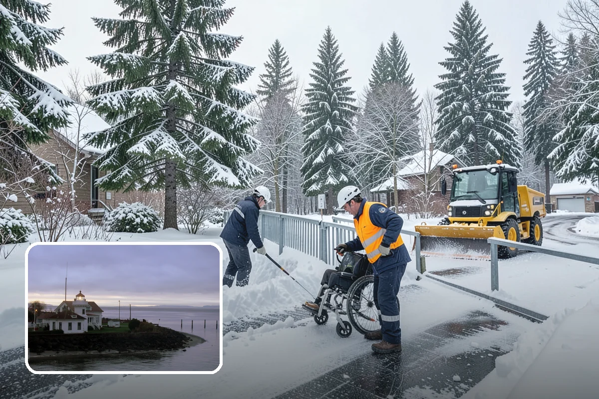 Ramp Snow Removal in Mukilteo, Snohomish County, WA - Restores traction on the steepest, highest-risk surfaces