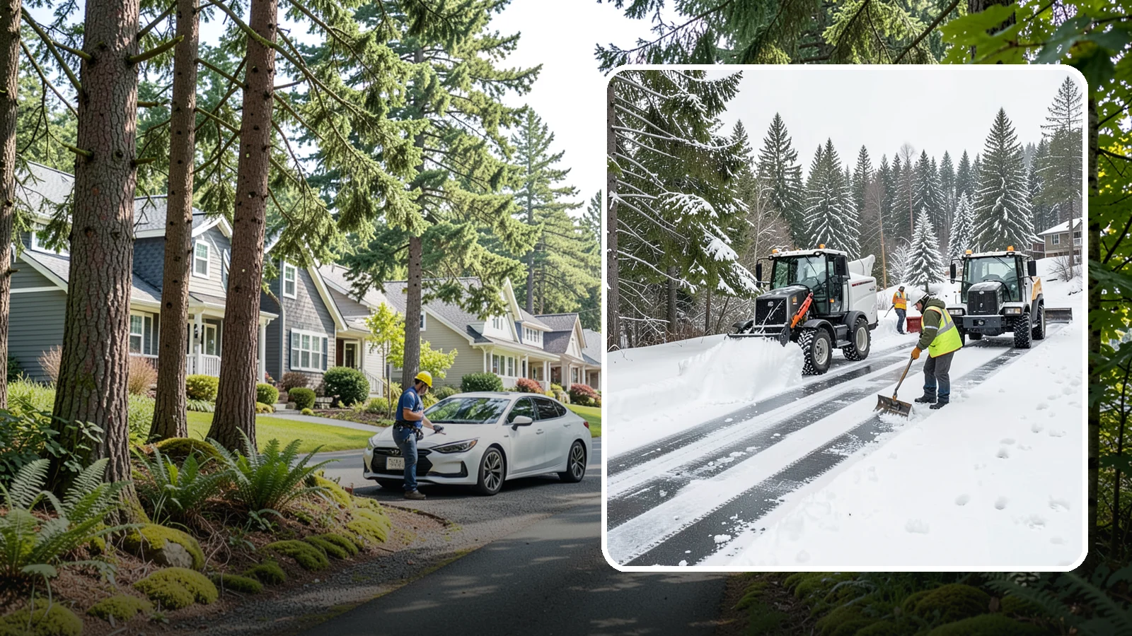 Ramp Snow Removal in Normandy Park, King County, WA - Clearing of parking ramps and vehicle inclines where snow and ice make grade transitions dangerous for drivers.