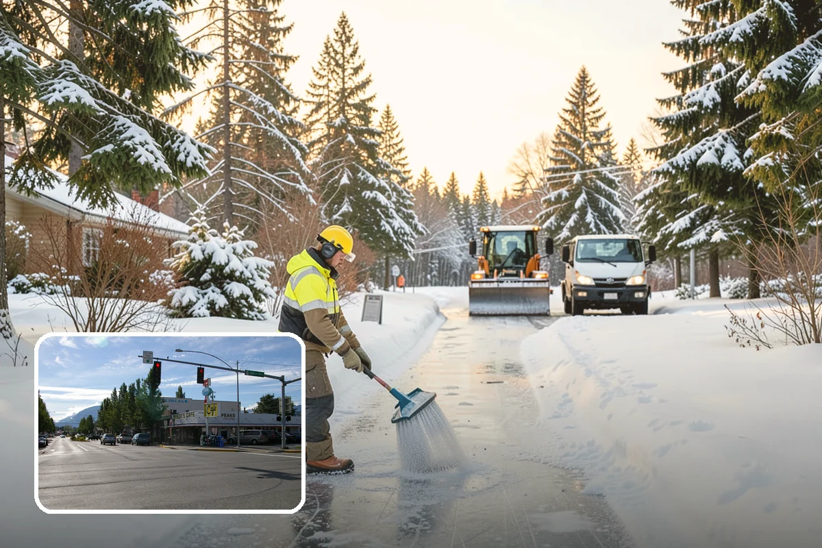 Ramp Snow Removal in North Bend, King County, WA - Restores traction on the steepest, highest-risk surfaces