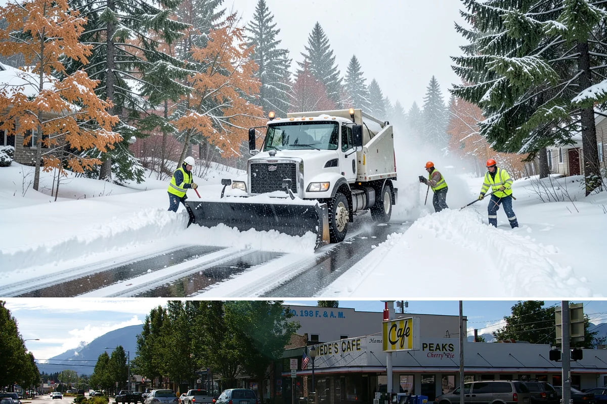 Ramp Snow Removal in North Bend, King County, WA - Keep ramps on active treatment throughout any freeze event, most common in the lowlands from December into February.