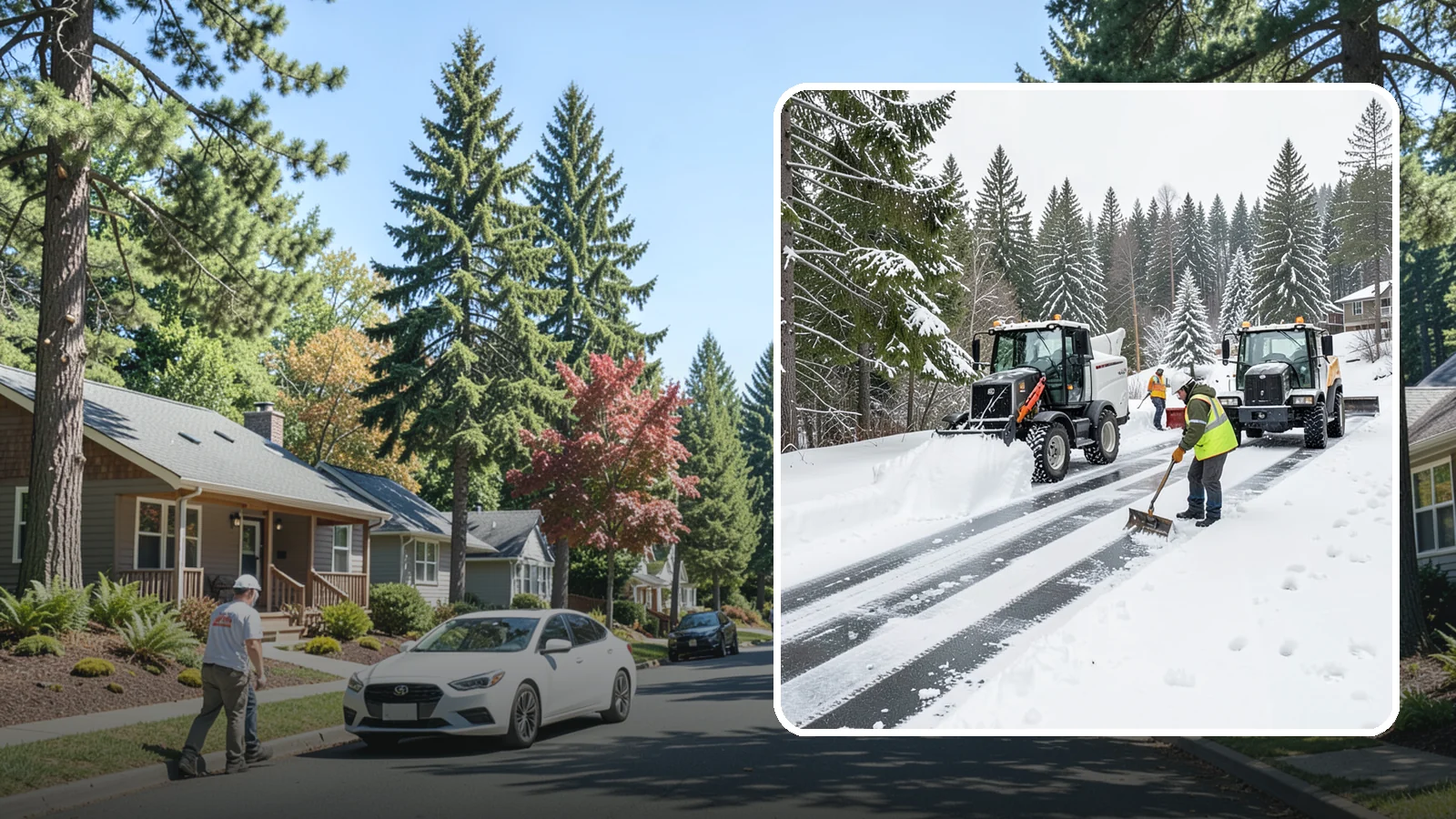 Ramp Snow Removal in Orting, Pierce County, WA - Clearing of parking ramps and vehicle inclines where snow and ice make grade transitions dangerous for drivers.