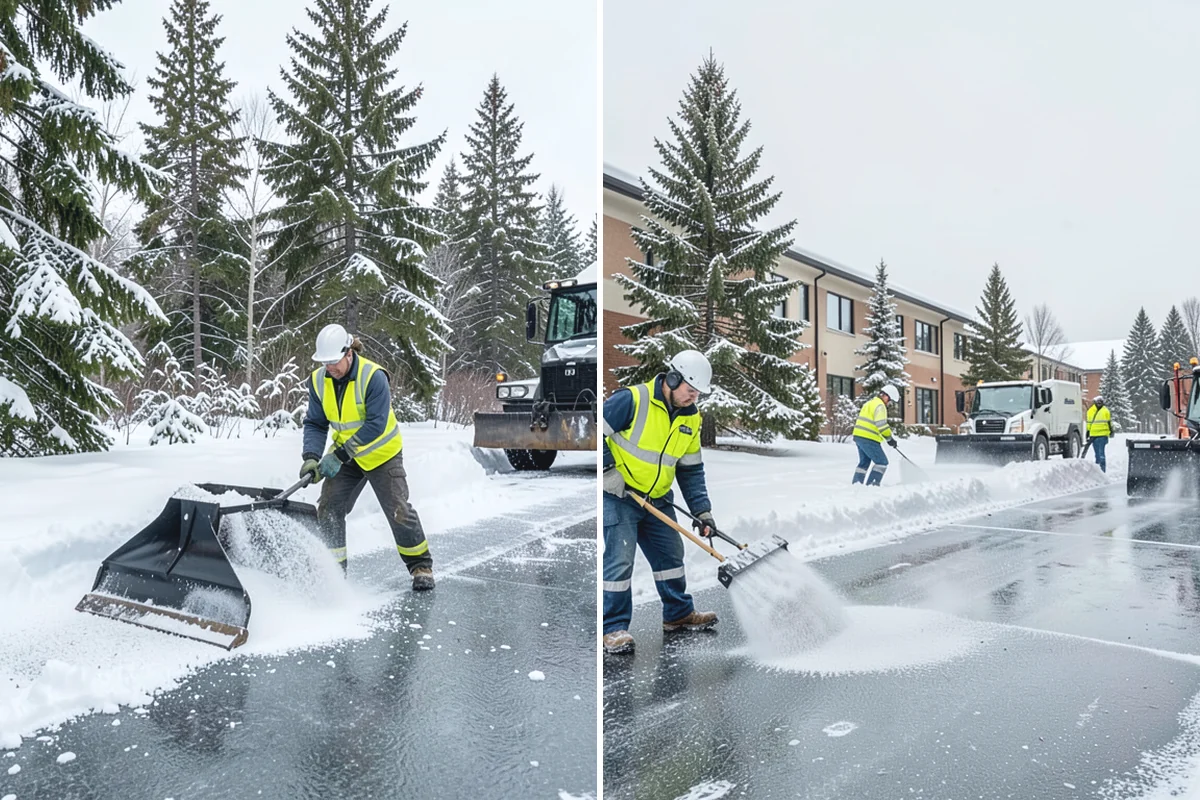 Ramp Snow Removal in Renton, King County, WA - Clear the full ramp surface from base to crest