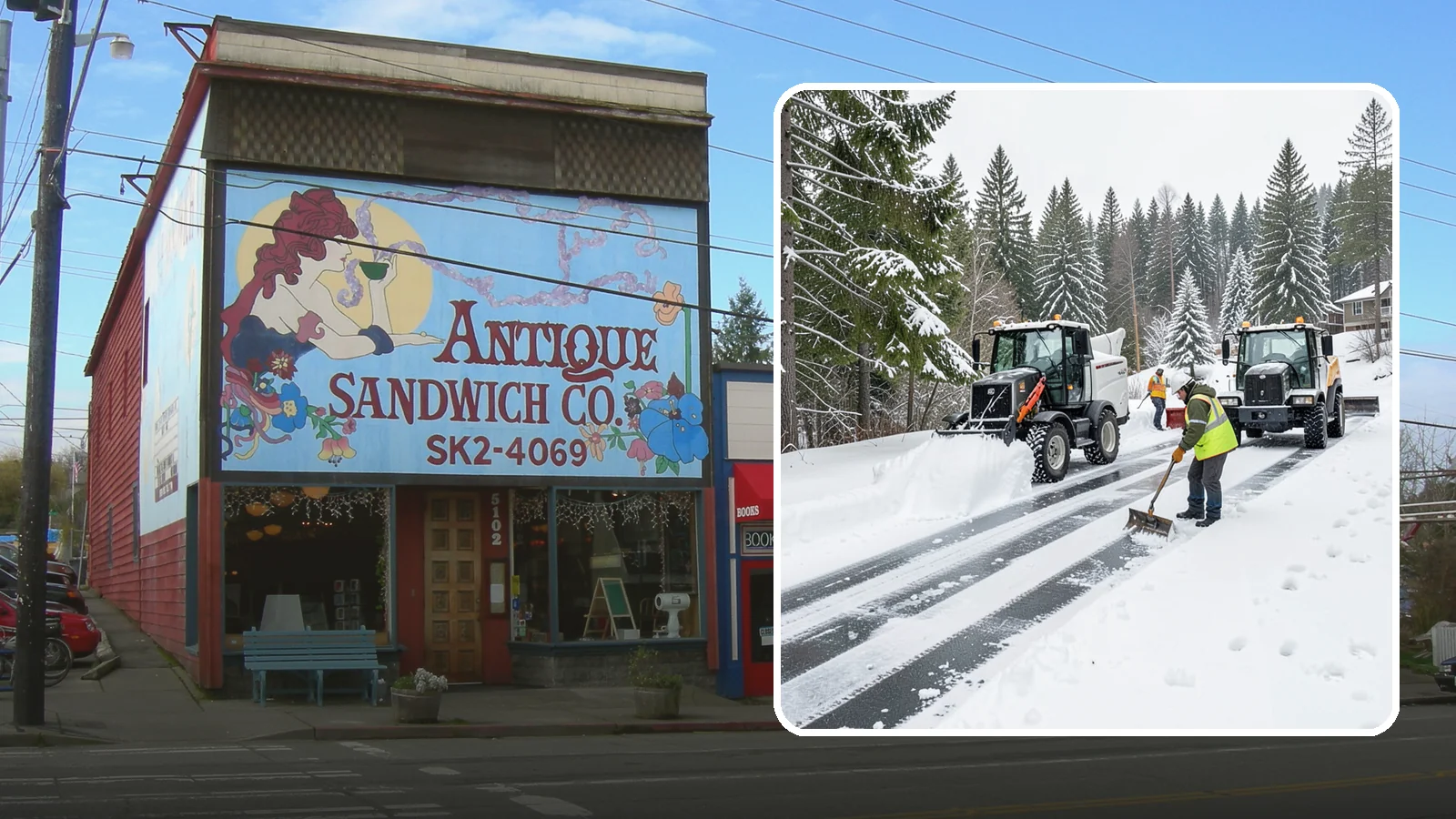 Ramp Snow Removal in Ruston, Pierce County, WA - Clearing of parking ramps and vehicle inclines where snow and ice make grade transitions dangerous for drivers.