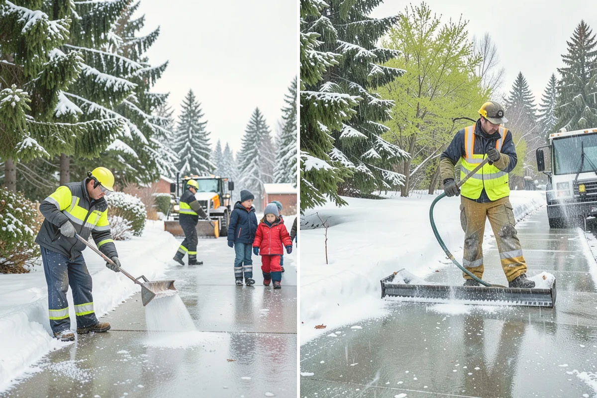 Ramp Snow Removal in Sammamish, King County, WA - Clear the full ramp surface from base to crest