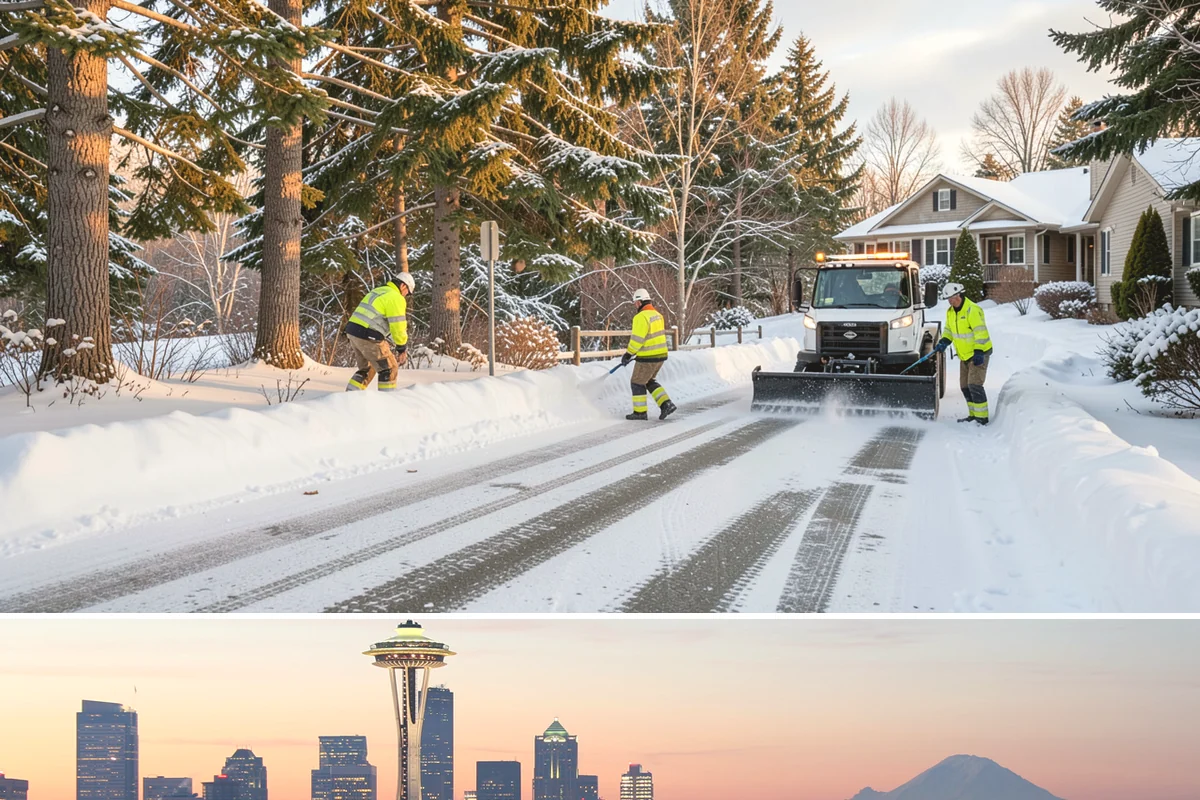 Ramp Snow Removal in Seattle, King County, WA - Keep ramps on active treatment throughout any freeze event, most common in the lowlands from December into February.