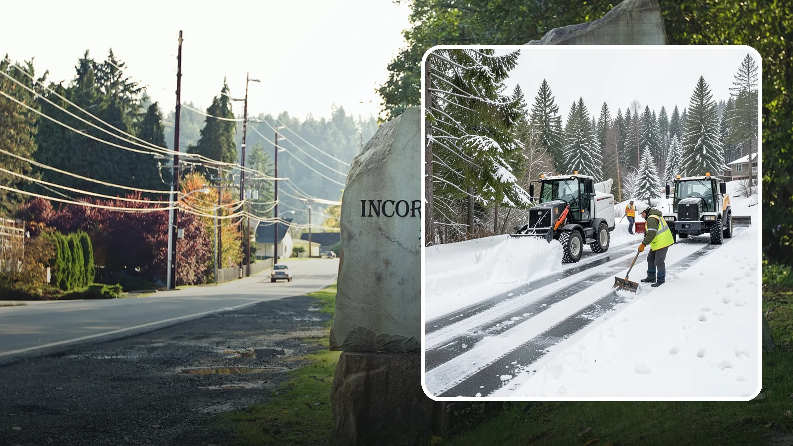Ramp Snow Removal in Wilkeson, Pierce County, WA - Clearing of parking ramps and vehicle inclines where snow and ice make grade transitions dangerous for drivers.