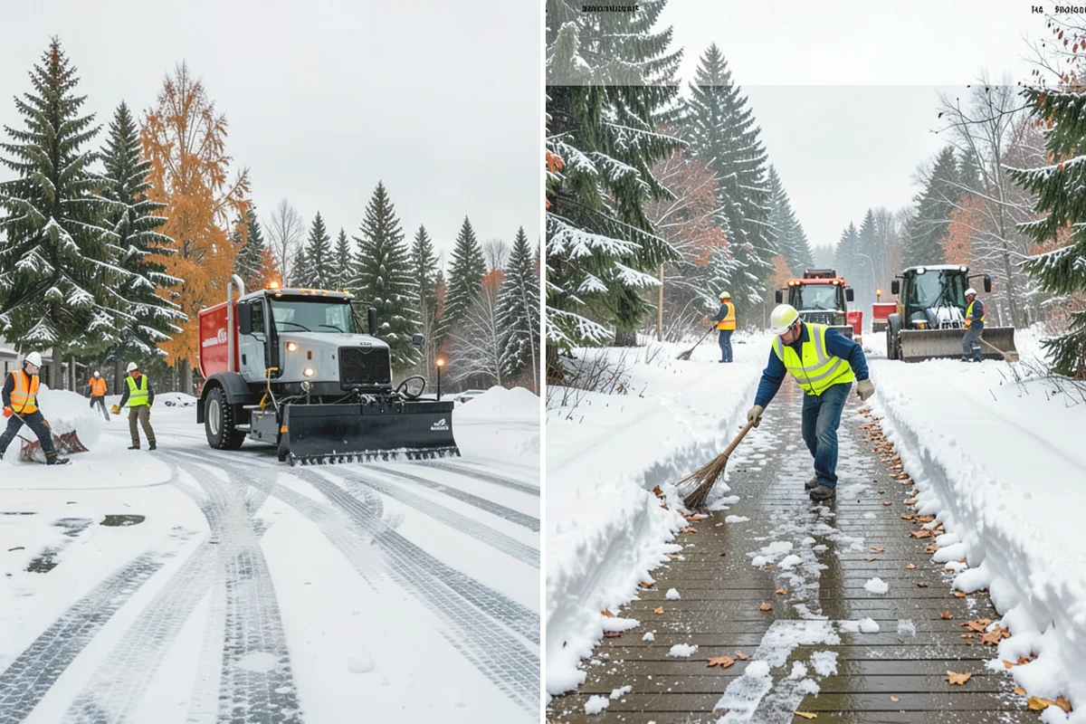 Ramp Snow Removal in Yarrow Point, King County, WA - Clear the full ramp surface from base to crest