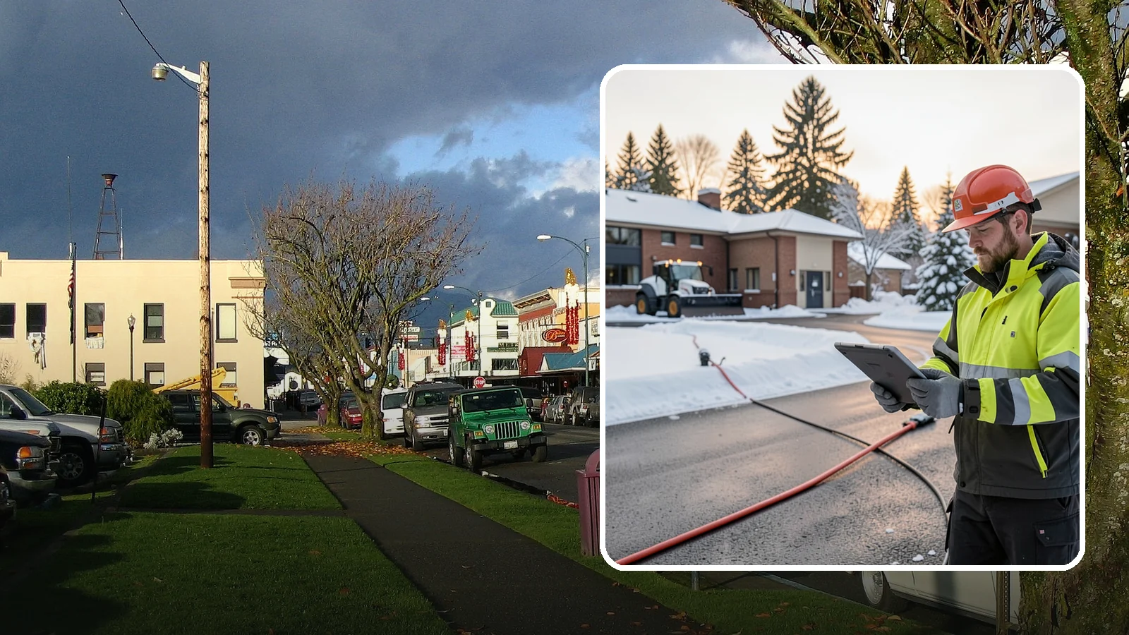 Refreeze Prevention in Arlington, Snohomish County, WA - Refreeze prevention stops daytime meltwater from turning back into dangerous ice once temperatures drop after dark.