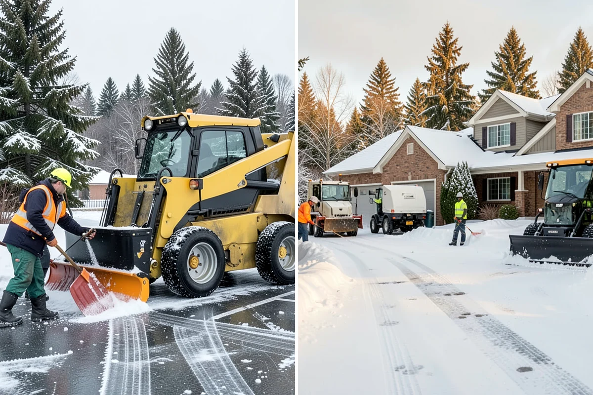 Refreeze Prevention in Arlington, Snohomish County, WA - Clear standing meltwater from low points and shaded zones