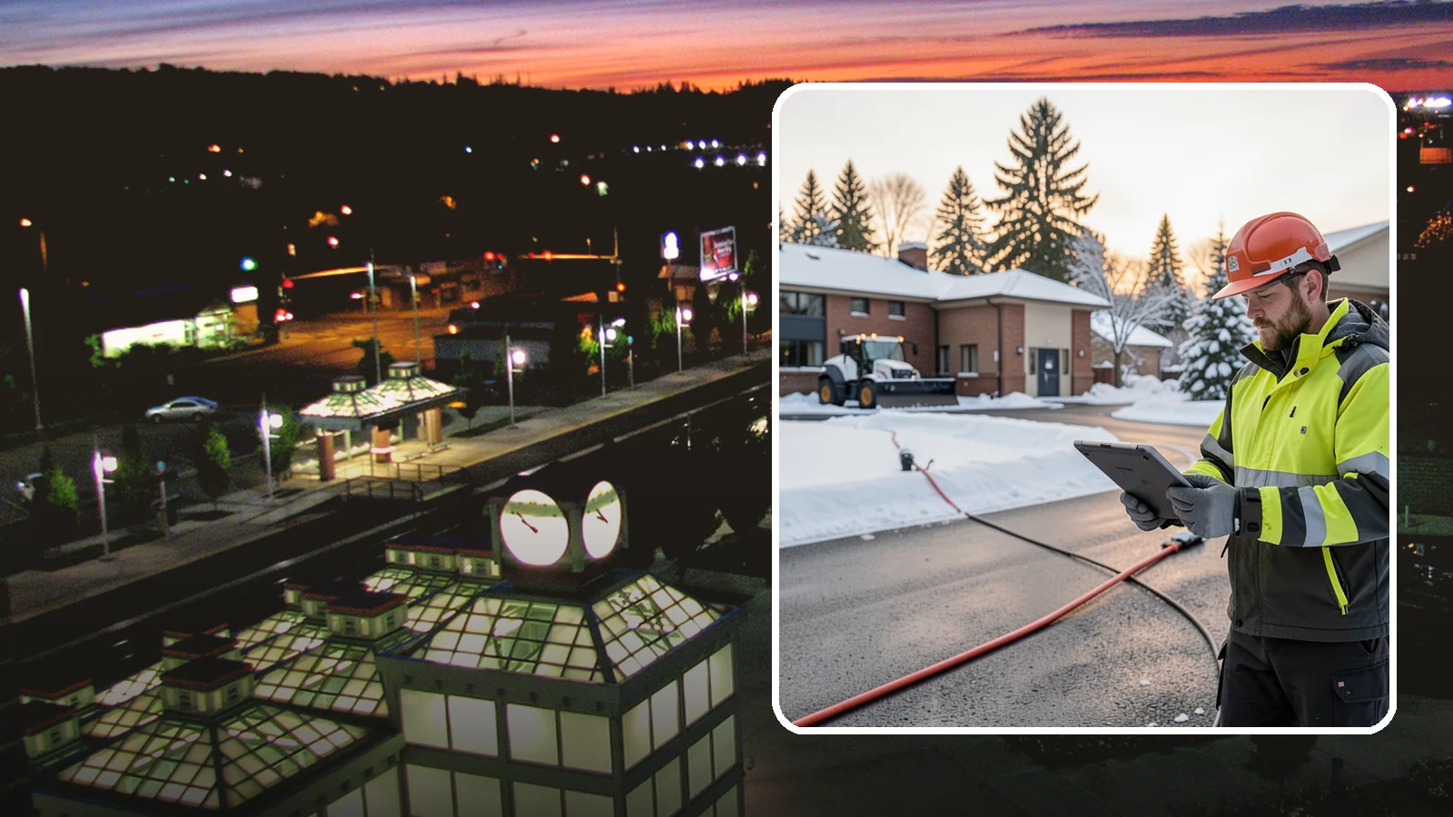 Refreeze Prevention in Auburn, King County, WA - Refreeze prevention stops daytime meltwater from turning back into dangerous ice once temperatures drop after dark.