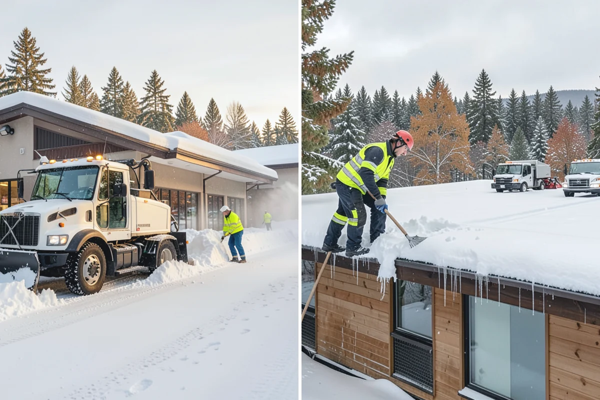 Refreeze Prevention in Bonney Lake, Pierce County, WA - Clear standing meltwater from low points and shaded zones