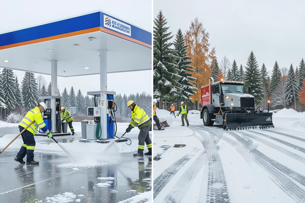 Refreeze Prevention in Buckley, Pierce County, WA - Clear standing meltwater from low points and shaded zones